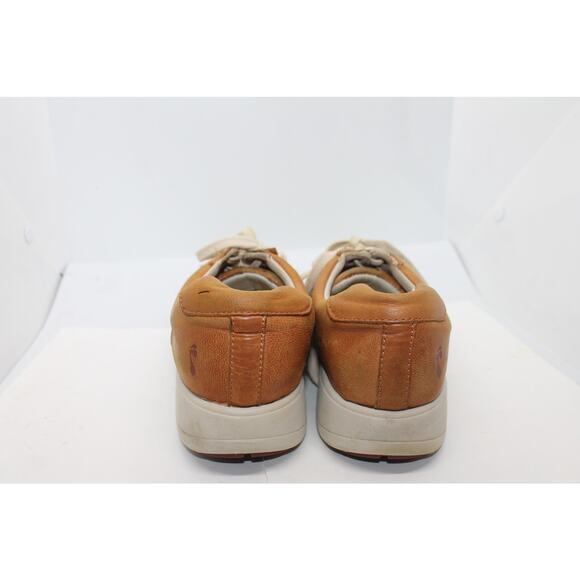 Strive Women's Brown Leather Dakota Lace Up Sneaker sz 7.5 US - Picture 4 of 5